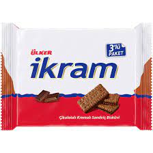 İkram Kremalı Bisküvi Çikolata 3'lü