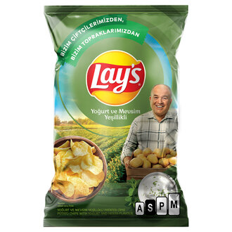 Lay's Yoğurt Mevsim Yeşillikli Patates Cipsi Süper Boy