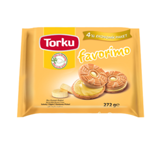 Torku Favorimo Muz Kremalı Bisküvi 4'lü Paket