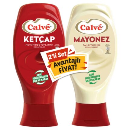 Calve Ketçap 430 + Mayonez 380 gr. Avantajlı Fiyat