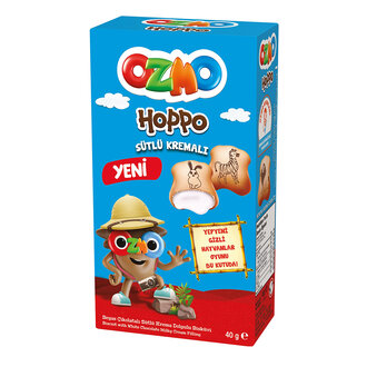 Ozmo Hoppo Sütlü Kremalı Dolgulu Bisküvi 40 gr.