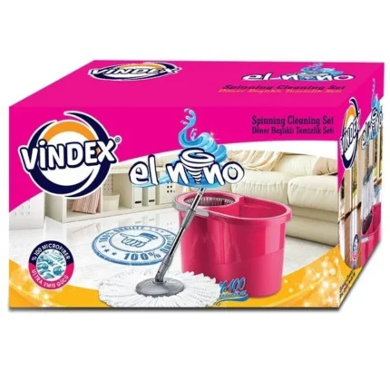 Vindex Döner Başlıklı Temizlik Seti