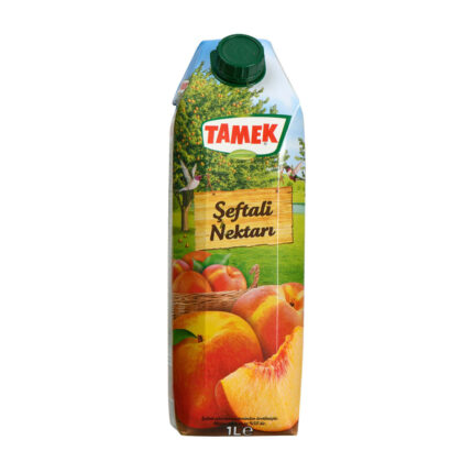 Tamek Şeftali Aromalı Meyve Suyu 1 lt.